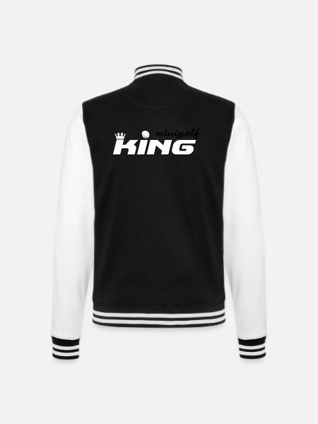 Minigolf King - College Sweat Jacket - black/white