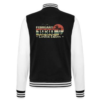 millésime de février 94e anniversaire né 1930 vibe - Veste Teddy - noir/blanc - Dos - Marisol (170cm)