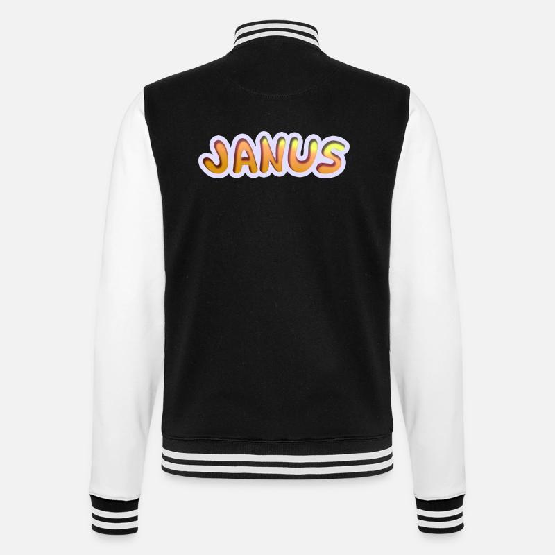 Janus - College-Sweatjacke - Schwarz/Weiß