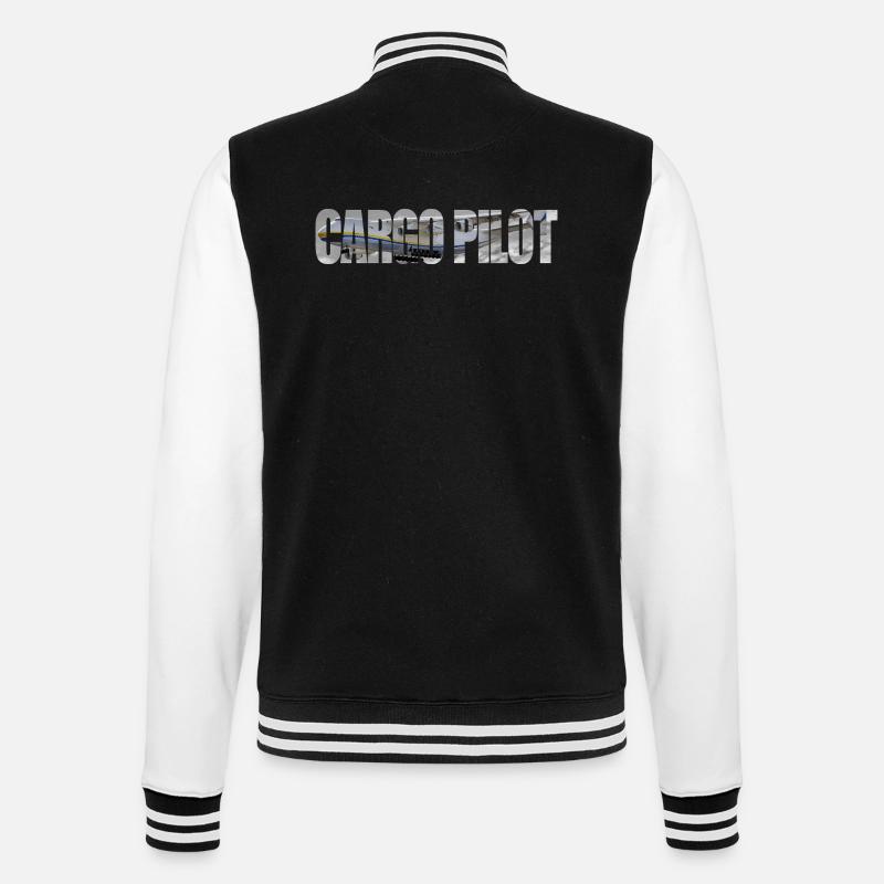 Cargo pilot An-225 - College-Sweatjacke - Schwarz/Weiß