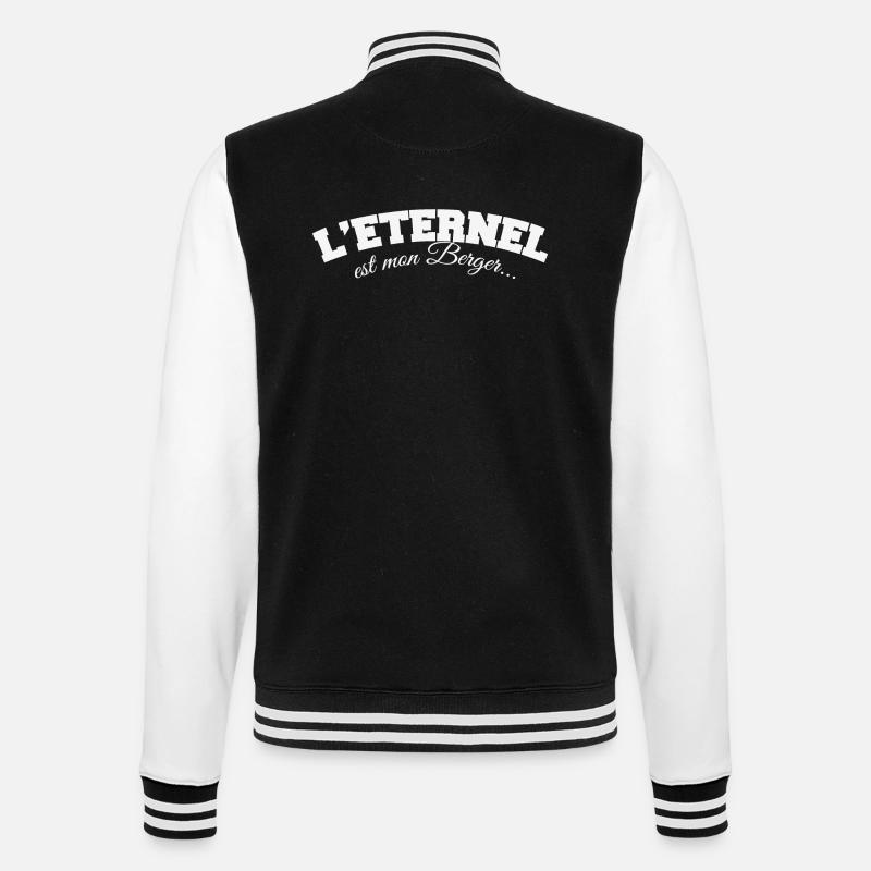 Eternel est mon Berger - Veste Teddy - noir/blanc