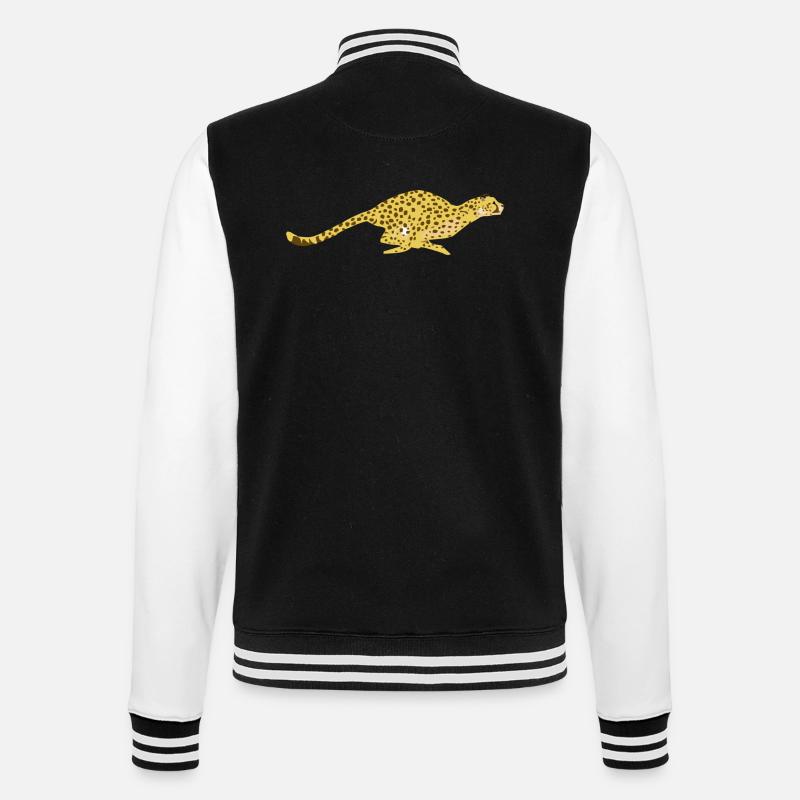 guépard - Veste Teddy - noir/blanc