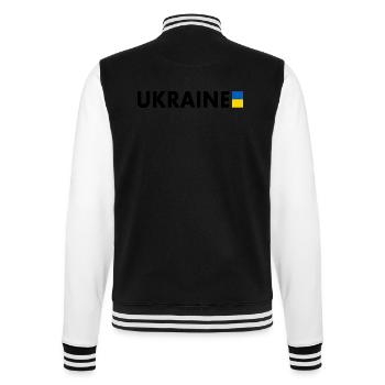 Ukraine - College-Sweatjacke - Schwarz/Weiß - Hinten - Marisol (170cm)