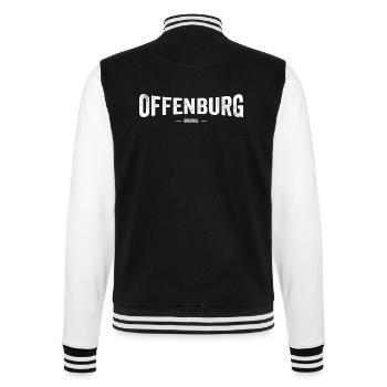 Offenburg Original - College-Sweatjacke - Schwarz/Weiß - Hinten - Marisol (170cm)