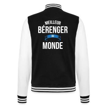 Meilleur Bérenger du monde homme - Veste Teddy - noir/blanc - Dos - Marisol (170cm)