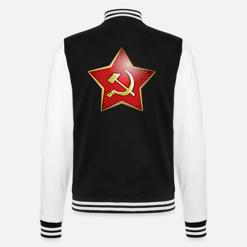 Armée soviétique Étoile Idée cadeau - Veste Teddy - noir/blanc