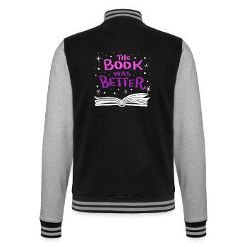 Le livre Quoi de mieux - Veste Teddy - noir/gris chiné - Dos - Marisol (170cm)
