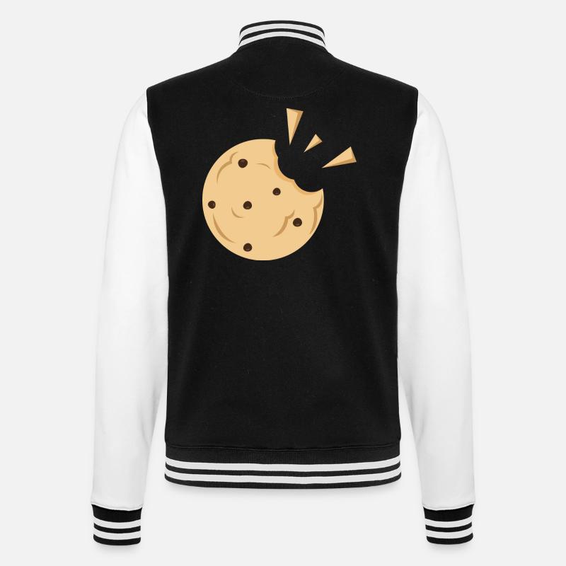 Bite biscuit gift - College Sweat Jacket - black/white