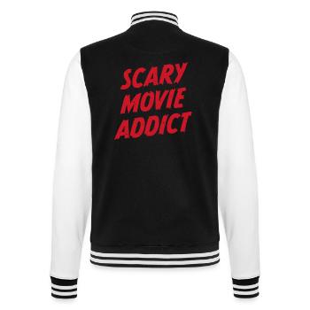 Accro au cinéma effrayant - Veste Teddy - noir/blanc - Dos - Marisol (170cm)