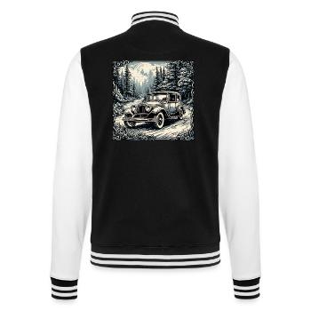 Voiture / Véhicule / Voiture de tourisme / Mobile / Ancienne / Conduite - Veste Teddy - noir/blanc - Dos - Marisol (170cm)