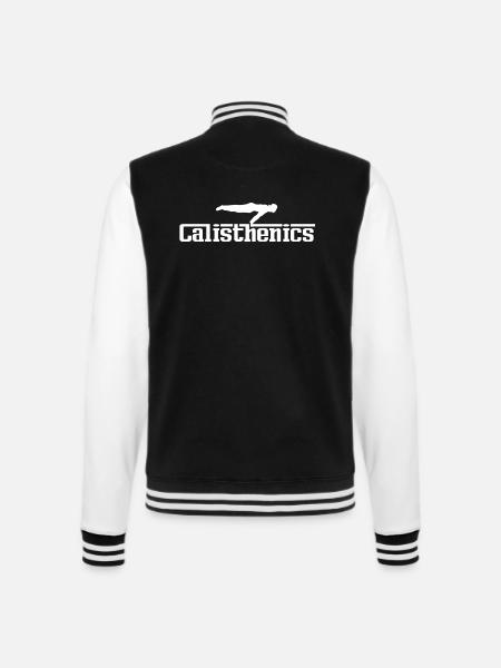 calisthenics - College Sweat Jacket - black/white