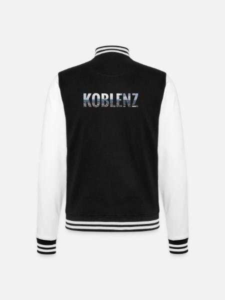 City Skyline Koblenz - College-Sweatjacke - Schwarz/Weiß