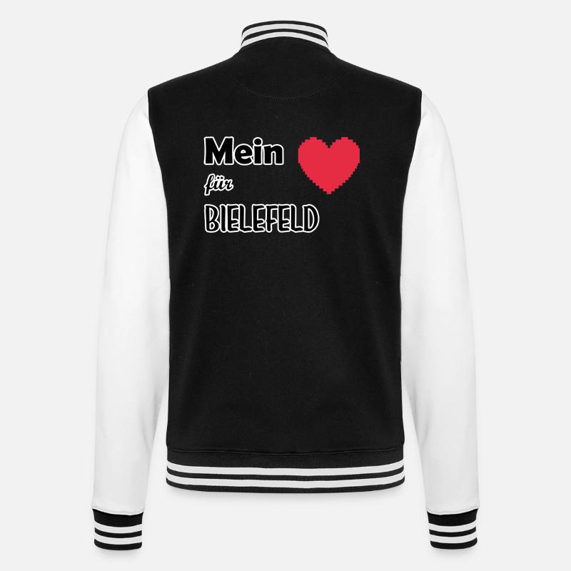 Mon cœur pour Bielefeld - Veste Teddy - noir/blanc