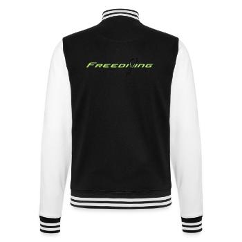 Freediving - College-Sweatjacke - Schwarz/Weiß - Hinten - Marisol (170cm)
