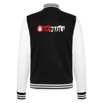 St.Pauli 2FB - College Sweat Jacket - black/white - Back - Marisol (170cm)