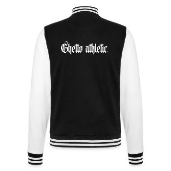 ghetto sportif - Veste Teddy - noir/blanc - Dos - Marisol (170cm)