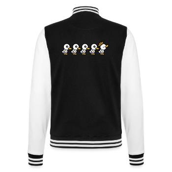 anfuehrer koenig krone koenigin prinzessin prinz a - College-Sweatjacke - Schwarz/Weiß - Hinten - Marisol (170cm)