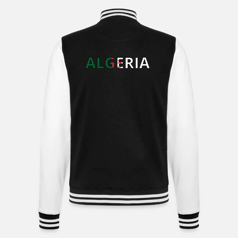 Drapeau Algeria - Veste Teddy - noir/blanc