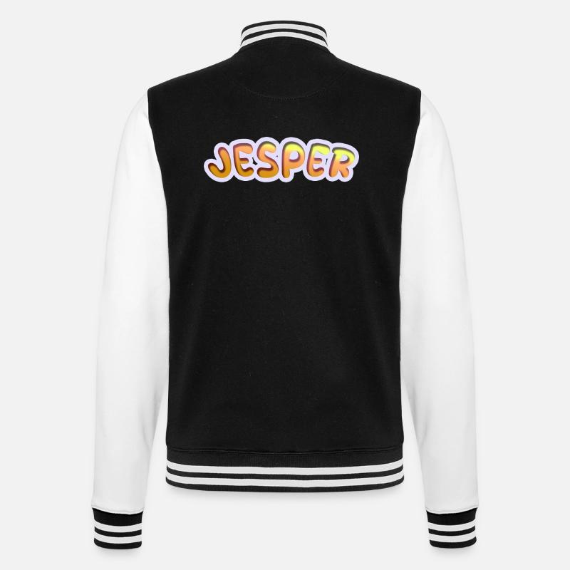 Jesper - Veste Teddy - noir/blanc