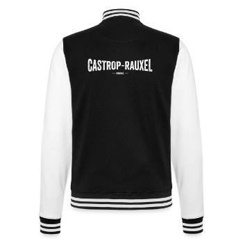 Castrop-Rauxel Original - College-Sweatjacke - Schwarz/Weiß - Hinten - Marisol (170cm)