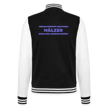 Geschenk für Mälzer - College-Sweatjacke - Schwarz/Weiß - Hinten - Marisol (170cm)