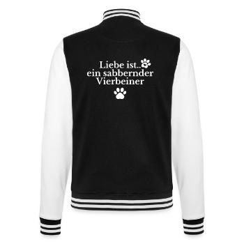 Drôle de chien dicton - Veste Teddy - noir/blanc - Dos - Marisol (170cm)