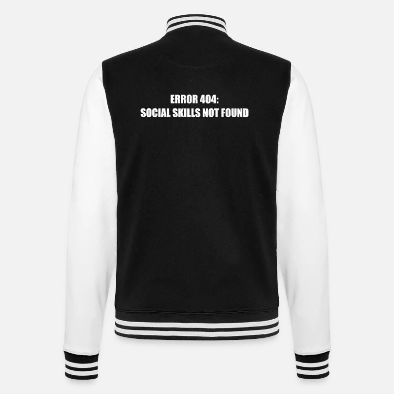 Erreur 404 Compétences Sociales Absentes - Veste Teddy - noir/blanc