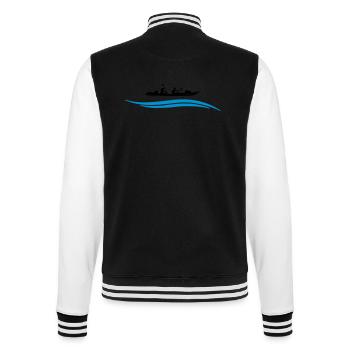 Kanu Wasser - College-Sweatjacke - Schwarz/Weiß - Hinten - Marisol (170cm)