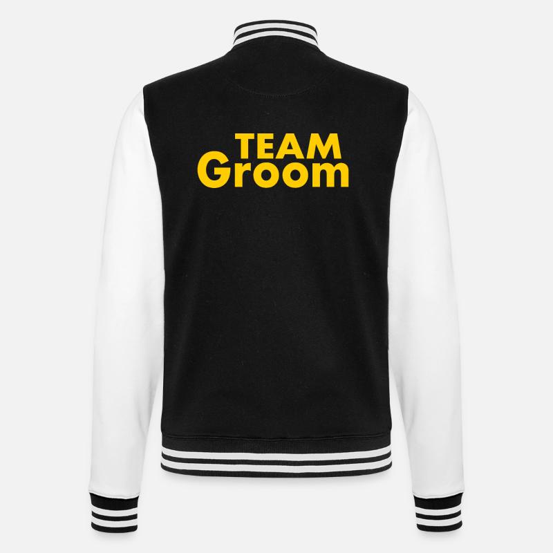Team groom - College-Sweatjacke - Schwarz/Weiß