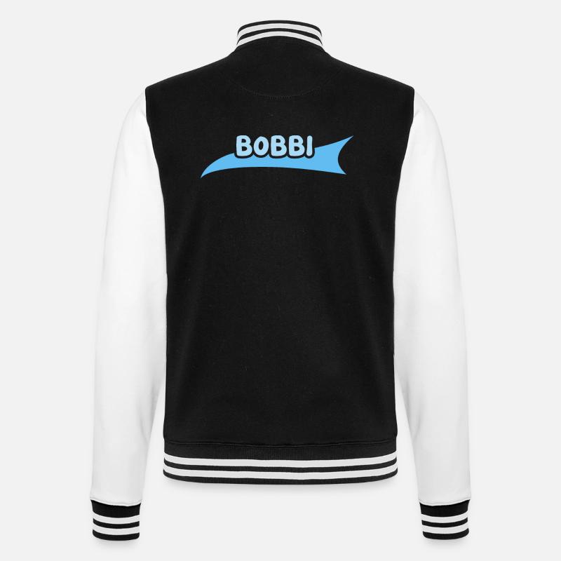 Gift for Bobbi - College Sweat Jacket - black/white