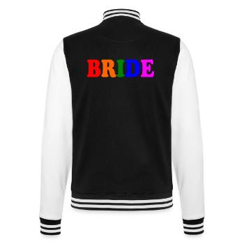 Bride - College Sweat Jacket - black/white - Back - Marisol (170cm)