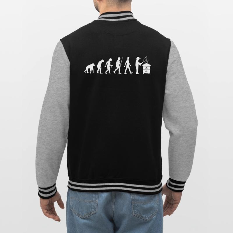 Beekeeper Evolution Beekeeping Development Beekeeper College Sweat Jacket