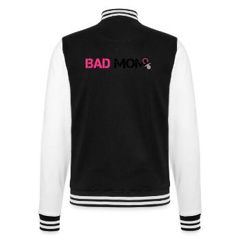 Bad Mom - College-Sweatjacke - Schwarz/Weiß - Hinten - Marisol (170cm)