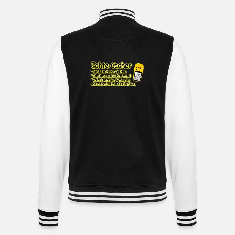 echte cacher - College-Sweatjacke - Schwarz/Weiß
