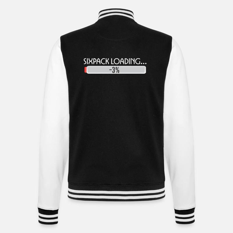 SIXPACK LOADING-2 - College Sweat Jacket - black/white