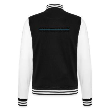 Bien sûr, je vais en enfer! Le diable a - Veste Teddy - noir/blanc - Dos - Marisol (170cm)