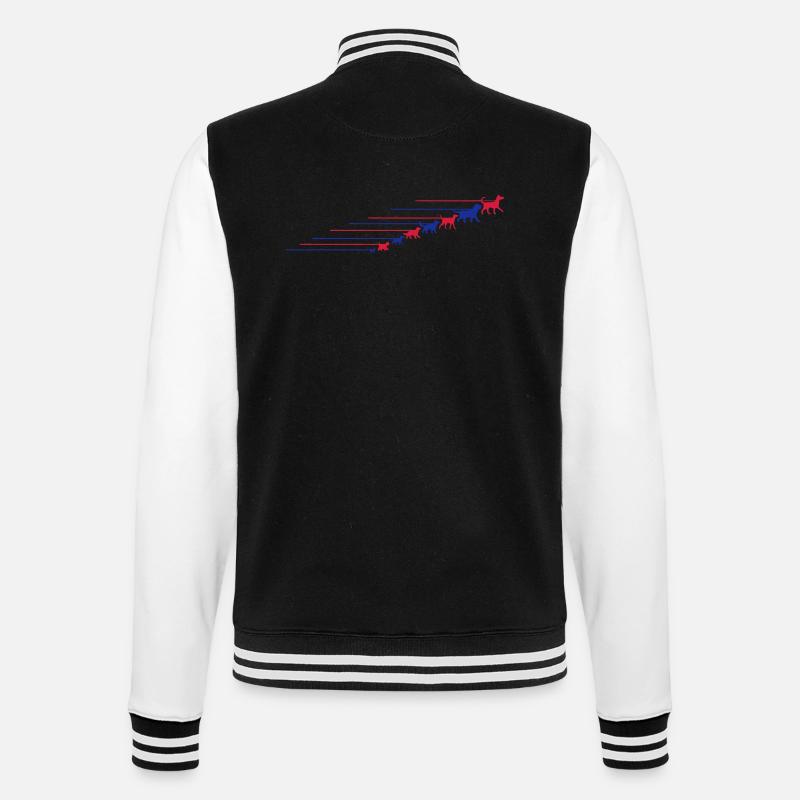 Dogs on a leash 5 - Veste Teddy - noir/blanc
