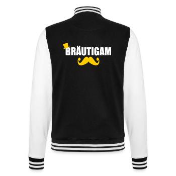 Bräutigam - College-Sweatjacke - Schwarz/Weiß - Hinten - Marisol (170cm)
