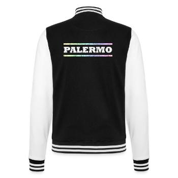 Palermo - College-Sweatjacke - Schwarz/Weiß - Hinten - Marisol (170cm)