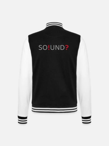 SO!UND? - College-Sweatjacke - Schwarz/Weiß