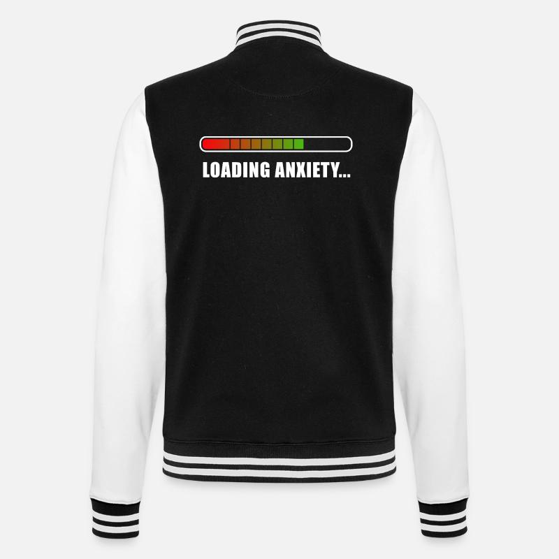 Loading L’anxiété... - Veste Teddy - noir/blanc