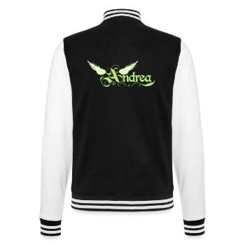andrea 2 - College Sweat Jacket - black/white - Back - Marisol (170cm)
