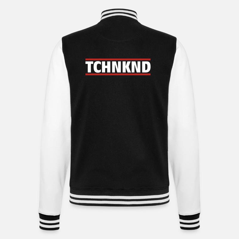 technknd - Technokind - College Sweat Jacket - black/white