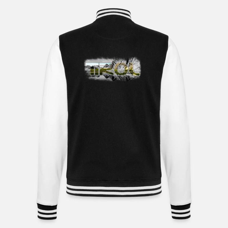 tirol_1 - College-Sweatjacke - Schwarz/Weiß