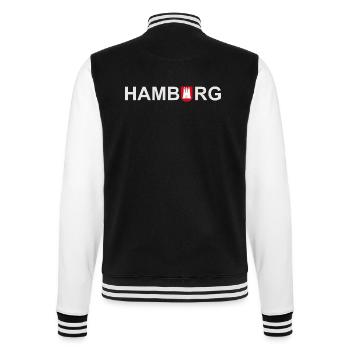 HAMBURG White - College-Sweatjacke - Schwarz/Weiß - Hinten - Marisol (170cm)