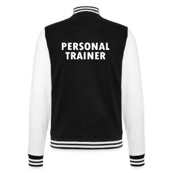 Personal trainer - College Sweat Jacket - black/white - Back - Marisol (170cm)
