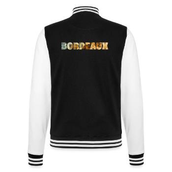 BORDEAUX COLORFUL - College Sweat Jacket - black/white - Back - Marisol (170cm)
