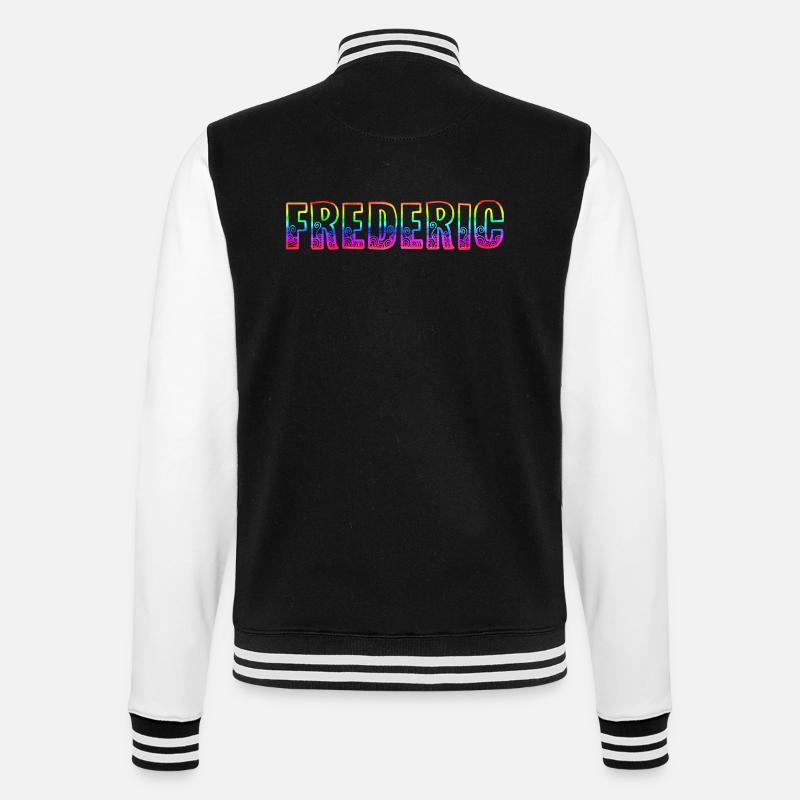 frederic rs regenbogen - College-Sweatjacke - Schwarz/Weiß
