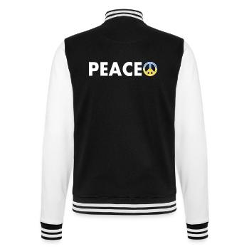 peace - College Sweat Jacket - black/white - Back - Marisol (170cm)