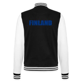 Finland - College Sweat Jacket - black/white - Back - Marisol (170cm)